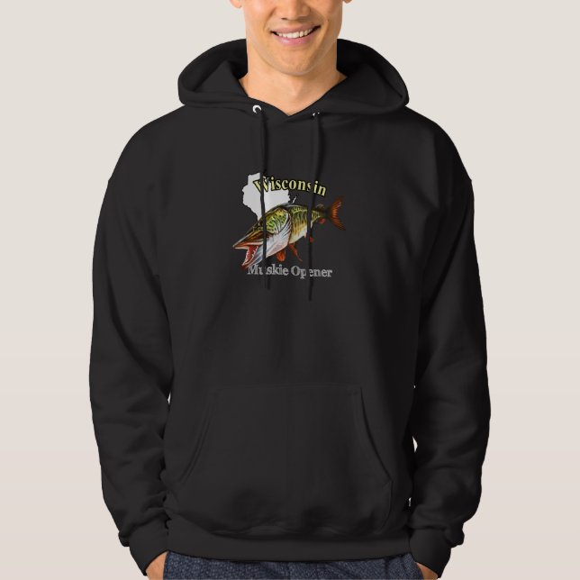 Wisconsin Muskie Opener Hoodie (Vorderseite)