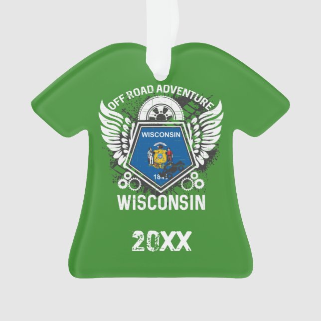 Wisconsin Off Road Adventure 4x4 Trails Mudding Ornament (Vorderseite)