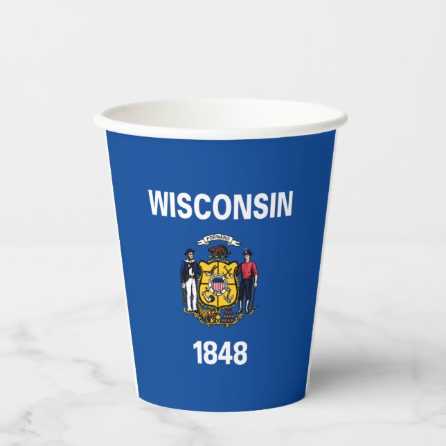 Wisconsin-Papier-Becher Pappbecher (Vorderseite)
