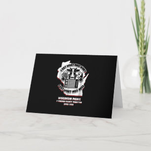 Wisconsin Picknick-Kuh Bier, Käse & Akkordeon Karte