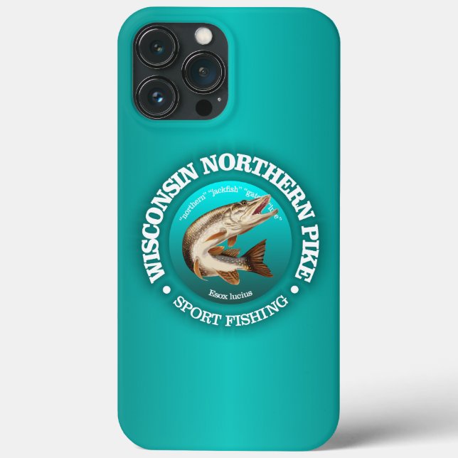 Wisconsin Pike Fishing Case-Mate iPhone Hülle (Rückseite)