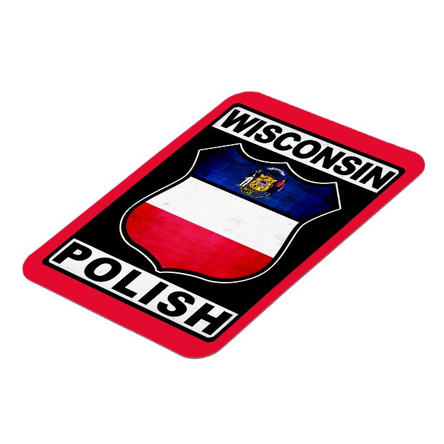 Wisconsin, Polnischer Amerikaner Magnet (Linke Seite)
