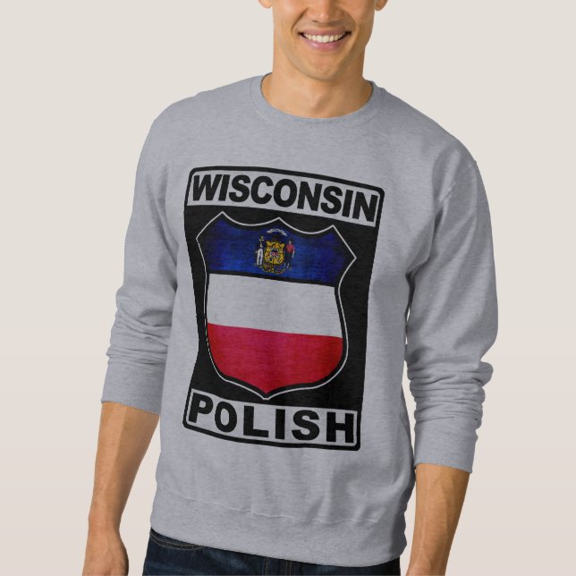 Wisconsin Polnischer Amerikanischer Pullover (Vorderseite)