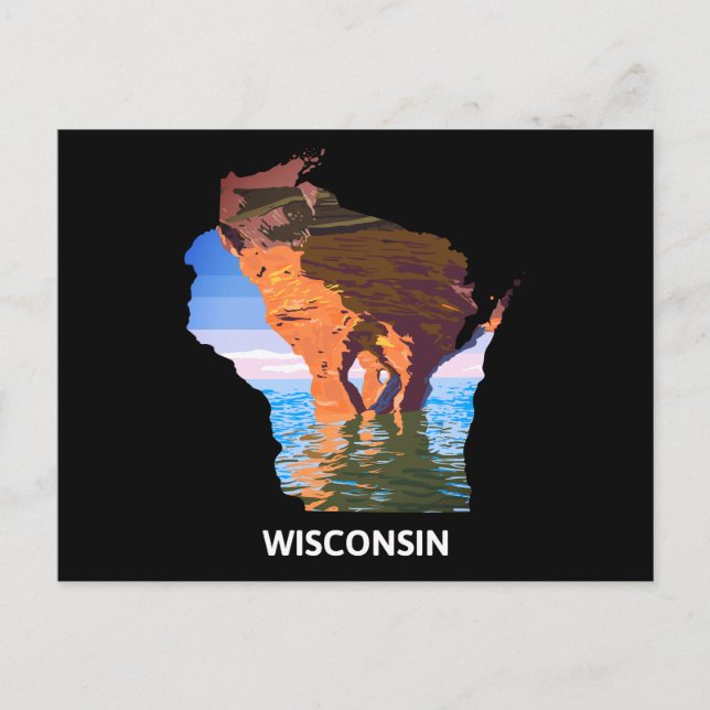 Wisconsin Postcard Postkarte (Vorderseite)