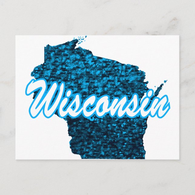 Wisconsin Postkarte (Vorderseite)