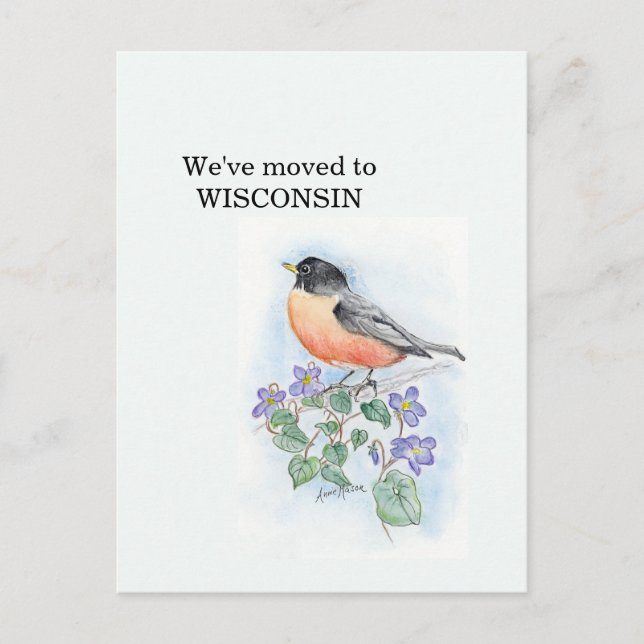 Wisconsin Postkarte (Vorderseite)