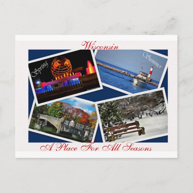 Wisconsin, Postkarte (Vorderseite)
