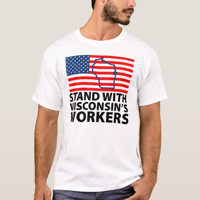 Wisconsin-Proteste T-Shirt (Vorderseite)
