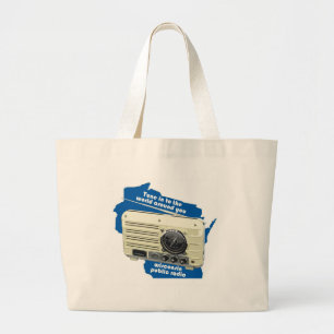 Wisconsin-Radio-Stoff-Tasche Jumbo Stoffbeutel