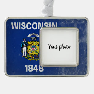Wisconsin Rahmen-Ornament Silber