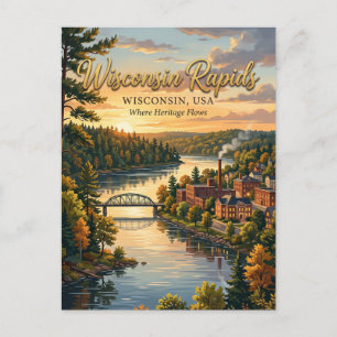 Wisconsin Rapids, Wisconsin Postkarte