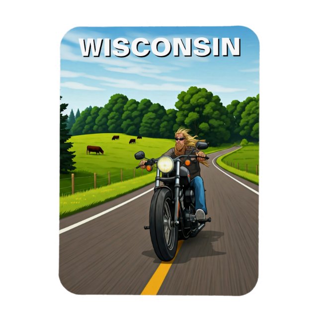 Wisconsin-Reise Magnet (Vertikal)