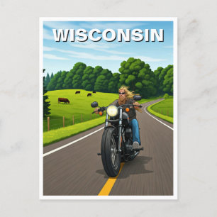 Wisconsin-Reise Postkarte