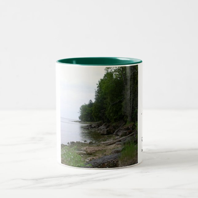 Wisconsin-Reise-Tasse Zweifarbige Tasse (Mittel)