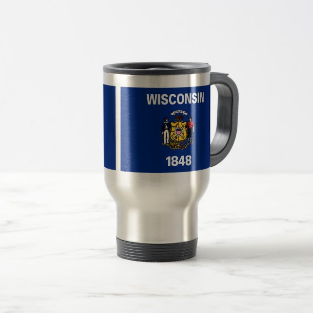 Wisconsin Reisebecher (VorderseiteRechts)