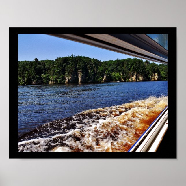 Wisconsin River Waves Poster (Vorne)