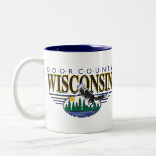 WISCONSIN-SCENE- ZWEIFARBIGE TASSE