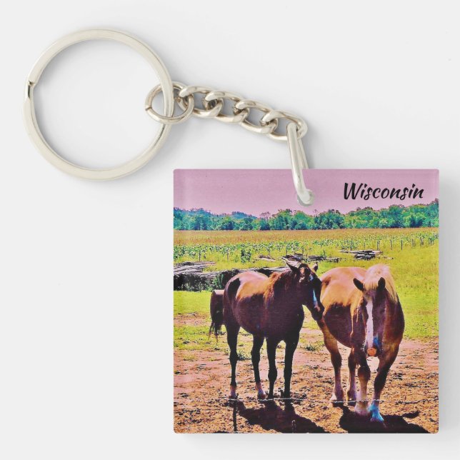 Wisconsin Schlüsselanhänger (Vorderseite)