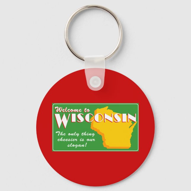 Wisconsin Schlüsselanhänger (Vorderseite)