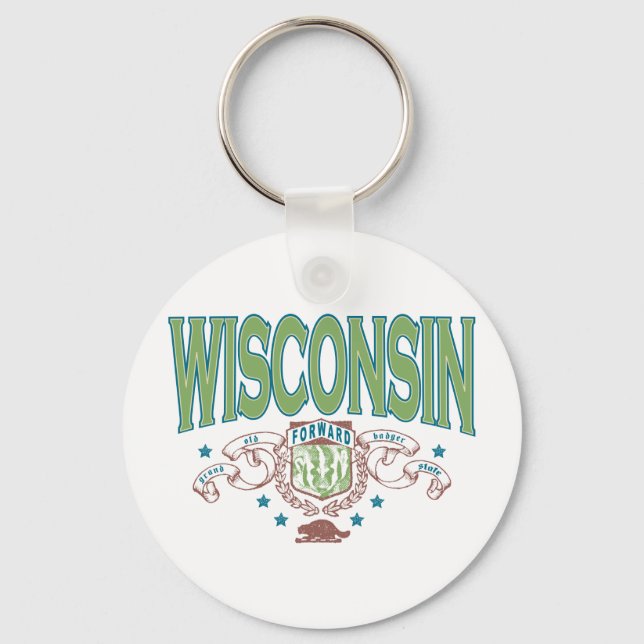 Wisconsin Schlüsselanhänger (Vorderseite)