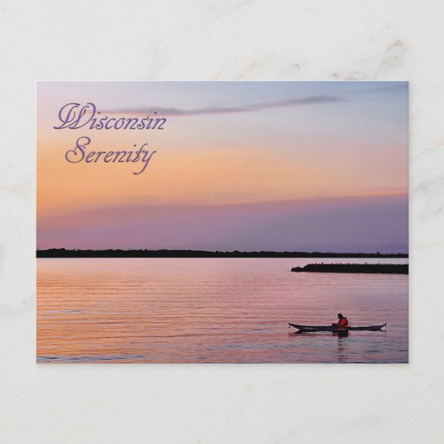 Wisconsin Serenity Postkarte (Vorderseite)