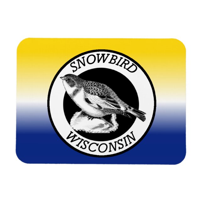 Wisconsin Snowbird Magnet (Horizontal)