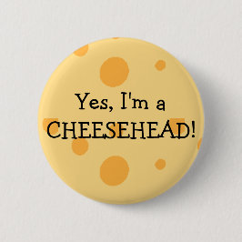 Wisconsin Spaß Cheesehead Button