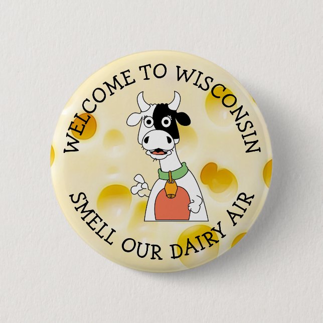 Wisconsin Spaß Chef Button (Vorderseite)