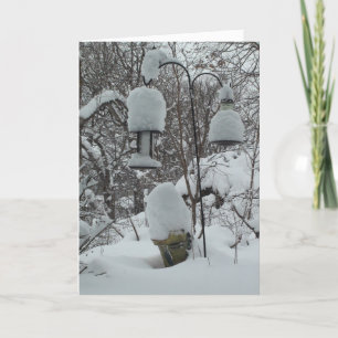 Wisconsin Spaß Happy Spring Snowy Card Karte
