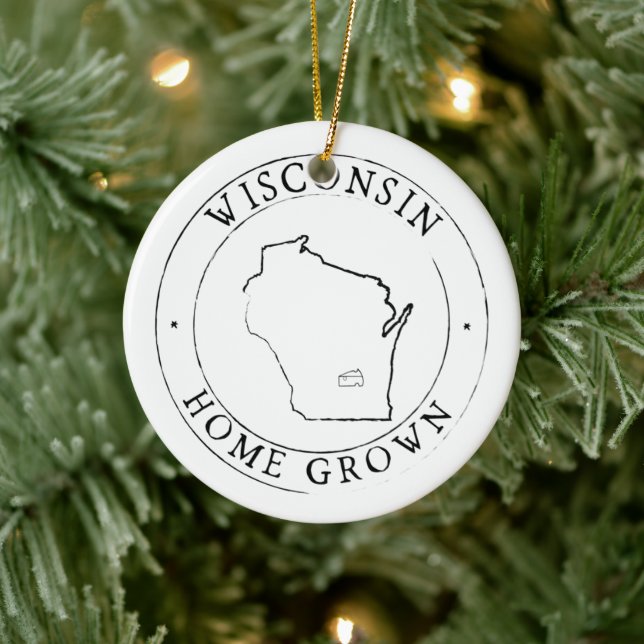 Wisconsin Staat Ornament (Baum)