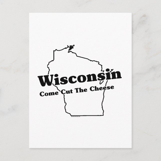 Wisconsin Staat Slogan Postkarte (Vorderseite)