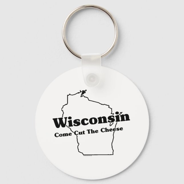 Wisconsin Staat Slogan Schlüsselanhänger (Vorderseite)