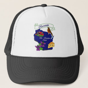 Wisconsin-Staat Truckerkappe