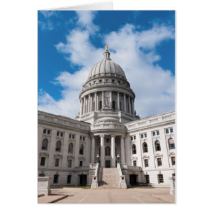 Wisconsin-Staats-Hauptstadts-Gebäude und Eingang