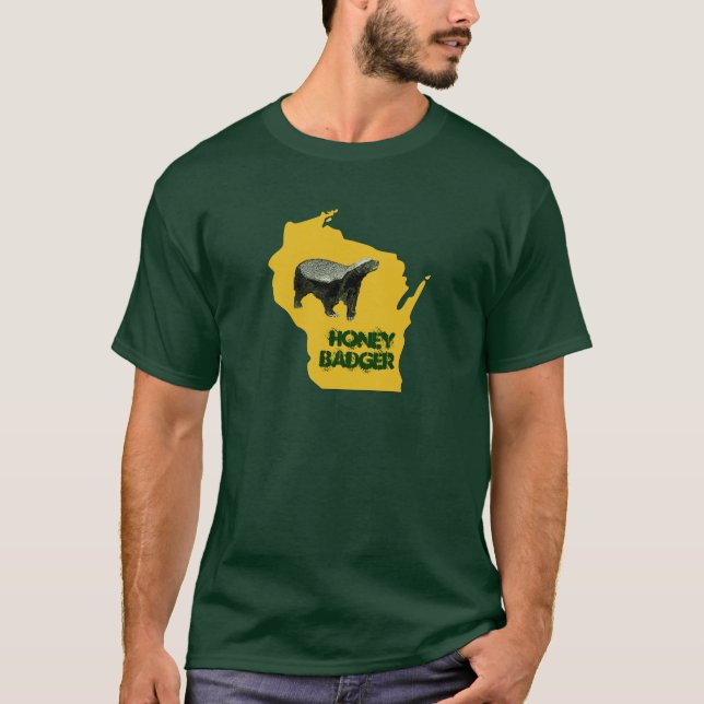 Wisconsin-Staats-Honig-Dachs T-Shirt (Vorderseite)