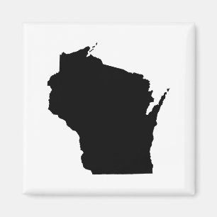 Wisconsin-Staats-Kontur Magnet