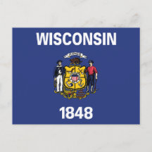 Wisconsin Staatsflagge Matrose Bergmann Pflug Anke