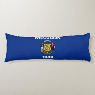 Wisconsin Staatsflagge Seitenschläferkissen