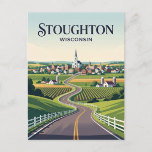 Wisconsin-Städtchen USA Postkarte