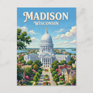Wisconsin State Capitol Madison Postkarte