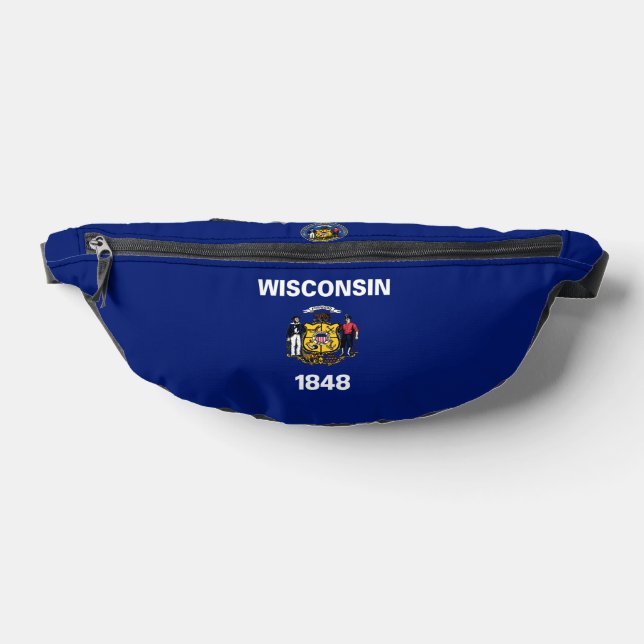 Wisconsin State flag-Seal Bauchtasche (Ablage )