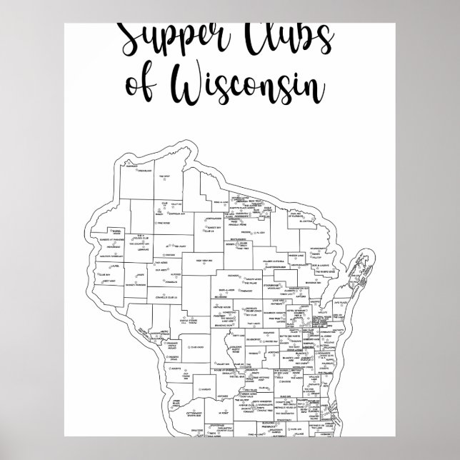 Wisconsin Supper Club Theme Poster (Vorne)