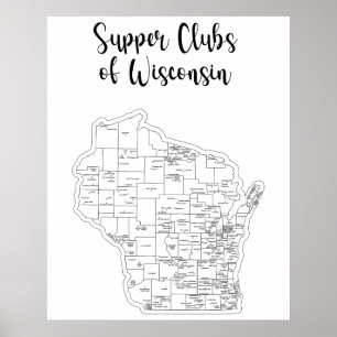 Wisconsin Supper Club Theme Poster