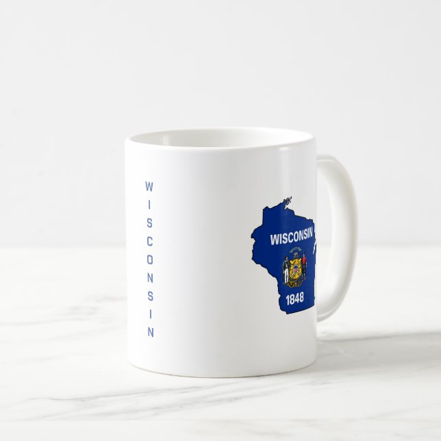 Wisconsin-Tasse Kaffeetasse (VorderseiteRechts)