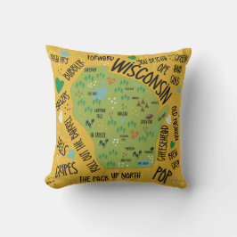 Wisconsin Thema Pillow Kissen