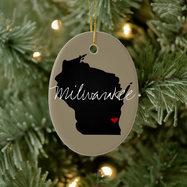 Wisconsin Town Keramikornament (Baum)