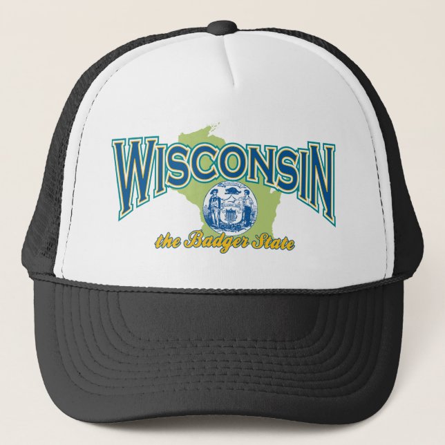 Wisconsin Truckerkappe (Vorderseite)