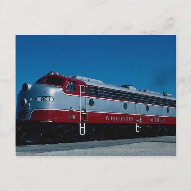 Wisconsin und Süd, EME E-8a Postkarte (Vorderseite)