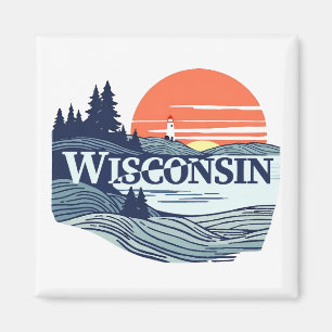 Wisconsin USA Magnet
