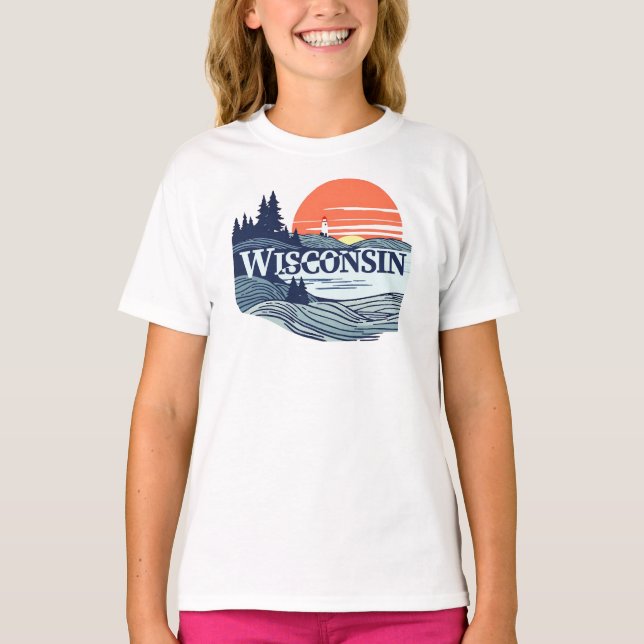 Wisconsin USA T-Shirt (Vorderseite)